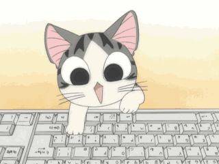 anime keyboard cat